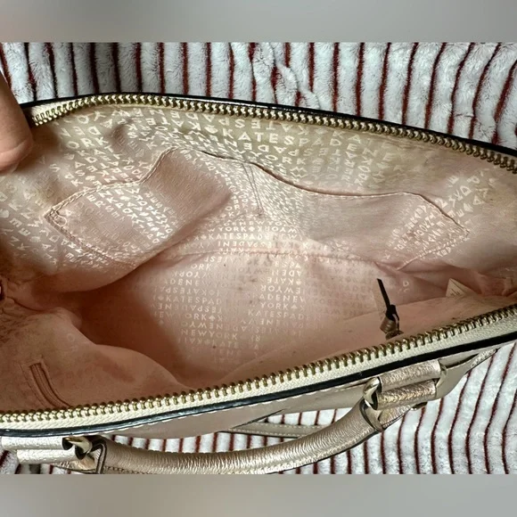 Kate Spade Rose Gold Cross Body Hand Bag - Picture 8 of 10